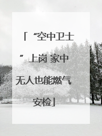 “空中卫士”上岗 家中无人也能燃气安检