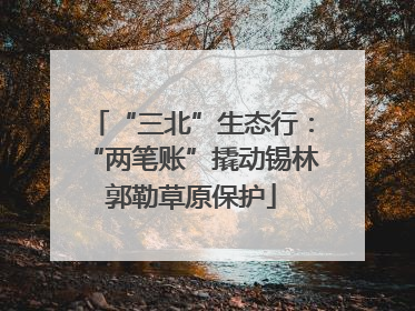 “三北”生态行：“两笔账”撬动锡林郭勒草原保护