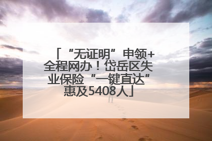 “无证明”申领+全程网办！岱岳区失业保险“一键直达”惠及5408人