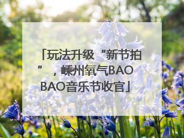 玩法升级“新节拍”，嵊州氧气BAOBAO音乐节收官