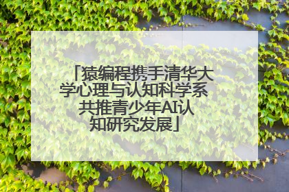 猿编程携手清华大学心理与认知科学系 共推青少年AI认知研究发展