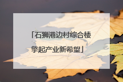 石狮港边村综合楼擎起产业新希望
