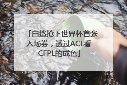 白鲨抢下世界杯首张入场券，透过ACL看CFPL的成色