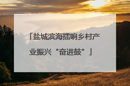 盐城滨海擂响乡村产业振兴“奋进鼓”