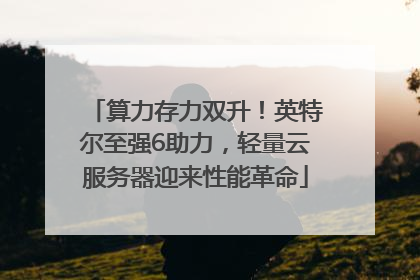 算力存力双升！英特尔至强6助力，轻量云服务器迎来性能革命
