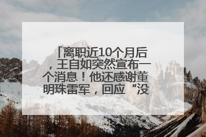 离职近10个月后，王自如突然宣布一个消息！他还感谢董明珠雷军，回应“没看过格力工资条”：真的不那么重要！