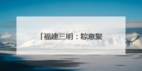 福建三明：粽意聚菁英 关爱暖征途
