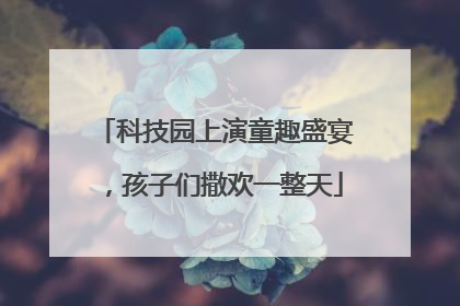 科技园上演童趣盛宴，孩子们撒欢一整天