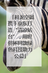 科龙空调携手京东打造“清凉站台”，用世俱杯同款绿色科技助力公益