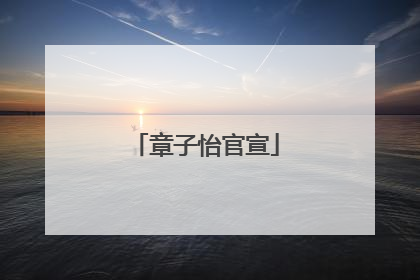 章子怡官宣