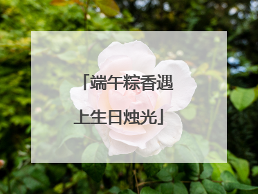 端午粽香遇上生日烛光