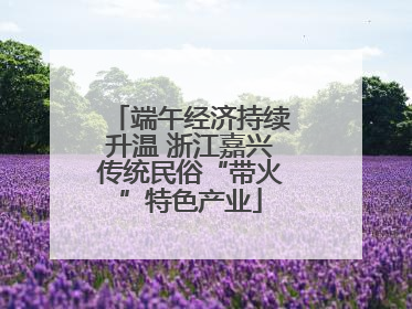 端午经济持续升温 浙江嘉兴传统民俗“带火”特色产业