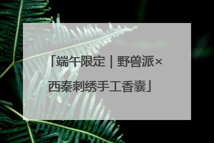 端午限定｜野兽派×西秦刺绣手工香囊