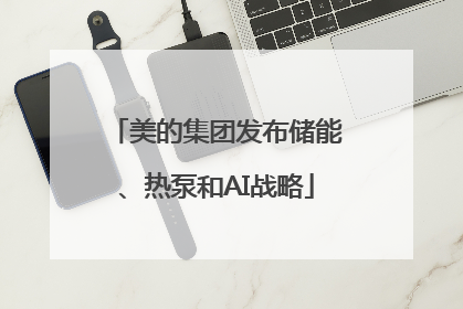 美的集团发布储能、热泵和AI战略