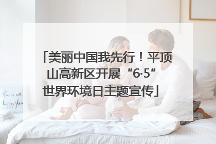 美丽中国我先行！平顶山高新区开展“6·5”世界环境日主题宣传