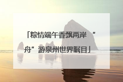 粽情端午香飘两岸 “舟”游泉州世界瞩目