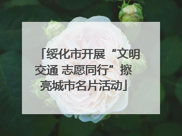 绥化市开展“文明交通 志愿同行”擦亮城市名片活动