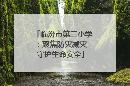 临汾市第三小学：聚焦防灾减灾 守护生命安全