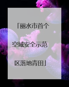 丽水市首个空域安全示范区落地青田