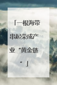 一根海带串起荣成产业“黄金链”