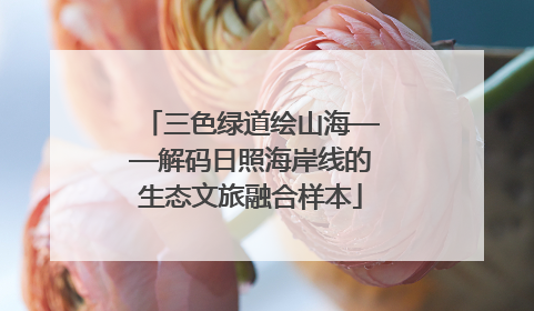 三色绿道绘山海——解码日照海岸线的生态文旅融合样本
