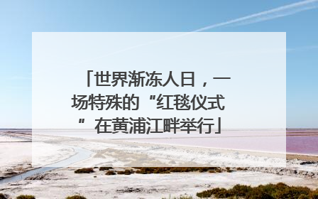 世界渐冻人日，一场特殊的“红毯仪式”在黄浦江畔举行