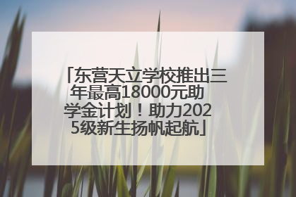 东营天立学校推出三年最高18000元助学金计划！助力2025级新生扬帆起航