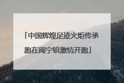 中国辉煌足迹火炬传承跑在闽宁镇激情开跑
