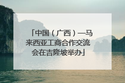 中国（广西）—马来西亚工商合作交流会在吉隆坡举办