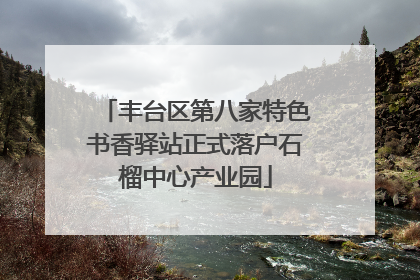 丰台区第八家特色书香驿站正式落户石榴中心产业园