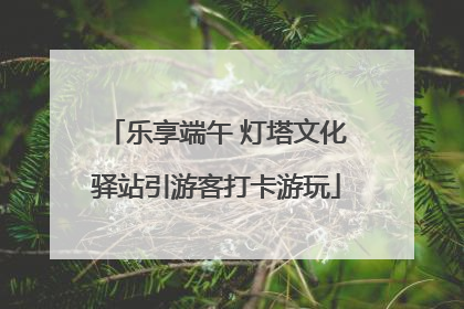 乐享端午 灯塔文化驿站引游客打卡游玩