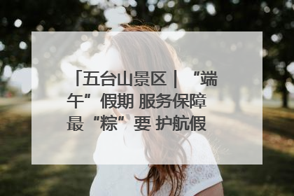五台山景区｜“端午”假期 服务保障最“粽”要 护航假期“不打烊”