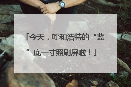 今天，呼和浩特的“蓝”底一寸照刷屏啦！