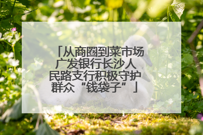 从商圈到菜市场 广发银行长沙人民路支行积极守护群众“钱袋子”