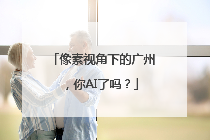 像素视角下的广州，你AI了吗？