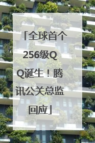 全球首个256级QQ诞生！腾讯公关总监回应