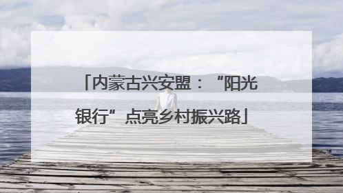 内蒙古兴安盟：“阳光银行”点亮乡村振兴路