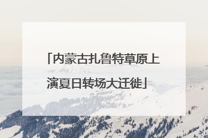 内蒙古扎鲁特草原上演夏日转场大迁徙
