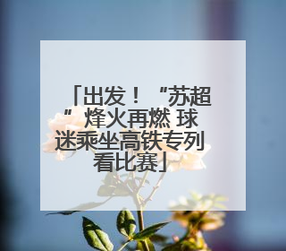 出发！“苏超”烽火再燃 球迷乘坐高铁专列看比赛
