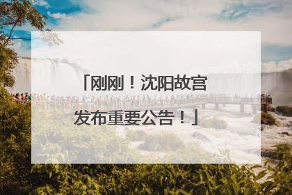 刚刚！沈阳故宫发布重要公告！