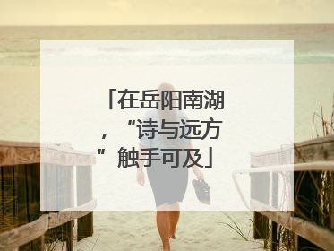 在岳阳南湖，“诗与远方”触手可及