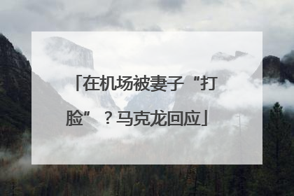 在机场被妻子“打脸”？马克龙回应
