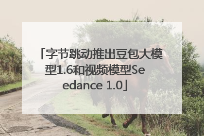 字节跳动推出豆包大模型1.6和视频模型Seedance 1.0