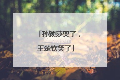 孙颖莎哭了，王楚钦笑了