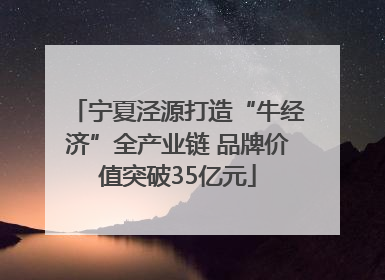 宁夏泾源打造“牛经济”全产业链 品牌价值突破35亿元