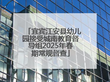宜宾江安县幼儿园接受城南教育督导组2025年春期常规督查