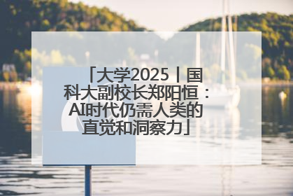 大学2025丨国科大副校长郑阳恒：AI时代仍需人类的直觉和洞察力
