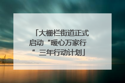大栅栏街道正式启动“暖心万家行”三年行动计划