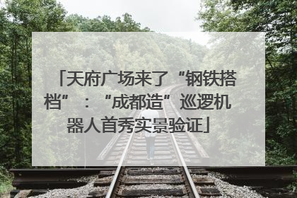天府广场来了“钢铁搭档”：“成都造”巡逻机器人首秀实景验证