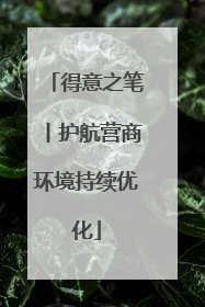 得意之笔丨护航营商环境持续优化